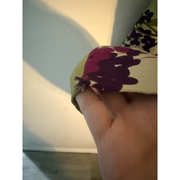 Signature By Robbie Bee Women Purple Green Floral Vibrant V-Neck Dress Size 22W - Picture 6 of 11